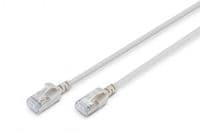 Патч-корд DIGITUS CAT 6a F-FTP Slim, 2 м, AWG 32/7, Cu, LSZH, серый