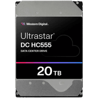 Жорсткий диск-сервер WD/HGST ULTRASTAR DC HC555 (3,5 дюйма, 20 ТБ, 512 МБ, 7200 об/хв, SATA 6 Гбіт/с, 512E SE NP3) Артикул: 0B48724