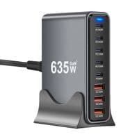 Зарядное устройство для XoKo 2xUSB-C PD3.1 140W + 2xUSB-C PD100W + 1xUSB-C PD65W + 3xUSB QC30W GaN (QC-600)