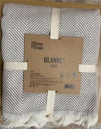 Плед ARDESTO Basic 150х200см, 100% хлопок, бежевый.