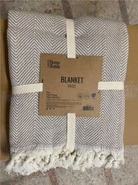 Плед ARDESTO Basic 200х230см, 100% хлопок, бежевый.