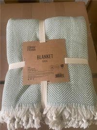 Плед ARDESTO Basic 200х230см, 100% хлопок, зеленый