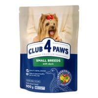 Сухой корм для собак Club 4 Paws Premium для малых пород с уткой 900 г (4820269143159)