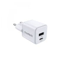 Мережевий зарядний пристрій Choetech PD5012-EU-WH, USB-A/USB-С