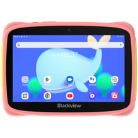 Blackview Tab 3 Kids, Blue, 7-inch HD 1024x600, 7731E Quad-core 1.3GHz, Front 0.3MP; Rear 2MP Camera, 2GB/32GB, 3280mAh battery, NO Charging Doke 3.0 Go (Android 13), WiFi version, 802.11 b/g/n(2.4GHz), Pink