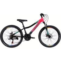 Велосипед Space 24" AURORA DD FR рама-12" ST 2026 розово-черный (OPS-SP-24-076)