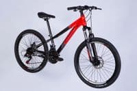 Велосипед Space 24" MARS DD FR рама-11" ST 2026 красно-черный (OPS-SP-24-056)