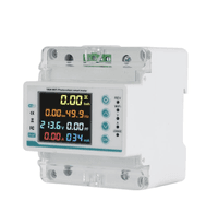 Многофункциональное реле однофазное YRO YRVP-3Wifi V / A Protector with meter,2P 100A AC220 однофазный (с коммуникацией) на DIN-рейку, 220V, 100A, LCD