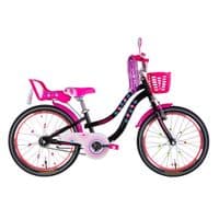 Велосипед Formula 20" Kid FLOWER PREMIUM BH рама-10" ST 2026 черный с розовым (OPS-FRK-20-242)
