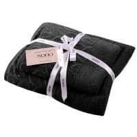 Набор полотенец SOHO 50*90+70*140см хлопок 100% Leaves Graphite