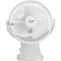 Вентилятор AdlerAD 7342 white настільний/акумуляторний/ 5Вт/ D=15.5см/ USB-C/ білий