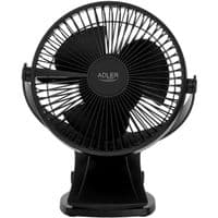 Вентилятор AdlerAD 7342 black настільний/акумуляторний/ 5Вт/ D=15.5см/ USB-C/ чорний