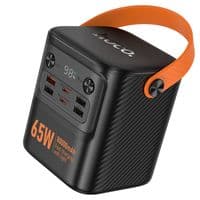 Power Bank HOCO J152 Pro 80000mAh, 4USB/2Type-C, 22.5W+65W, фонарик, Black, 1,380kg, Box