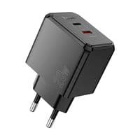 Набор СЗУ HOCO CS16A+ кабель Туре-С / Lighting, 1xUSB-C+1xLighting, PD20W, Black, Box