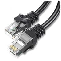 Патч-корд 10м UTP cat 6 RJ45 TopSpeed Ethernet Flat Cable Black Essager (EXCWXB-JSF01)