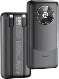 Батарея універсальна Remax 20000mAh, 22.5W, Black (RPP-38 / 45364 / White)