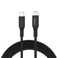 Кабель USB3.1 Type-C M-Lightning M, 1.8 м, MFi PD 20W, обплетення, чорний Choetech