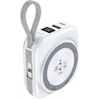 Зарядний пристрій Choetech Magnetic Wireless 10000mAh 22,5W PD USB-A, USB-C, вбудований USB-C, зарядний пристрій для Apple Watch сірий
