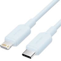 Кабель USB 2.0 Type-C M-Lightning M, 1.0 м, PD 27W, PVC, голубой Vention