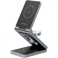 Зарядний пристрій 15W 3-in-1 Magnetic Wireless Fast Charger Gray Vention