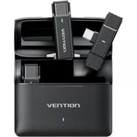 Беспроводной двойной петличный микрофон Vention USB-C 2-Pack Wireless Lavalier with Charging Case