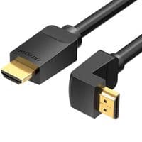 Кабель HDMI M-M, 2.0 м, V2.0, 4K 60Гц, угол 270°, PVC, черный Vention