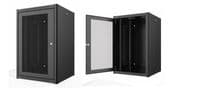 Шафа MIRSAN 19", 6U, WTN, перфорація 80%, 600x450 мм, 2т.кріпл, максимально 100 кг, чорна