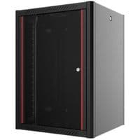 Шафа MIRSAN 19", 9U, WTN, перфорація 80%, 600x450 мм, 2т.кріпл, максимально 100 кг, чорна