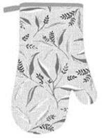 Перчатка ARDESTO Grey leaves 18х30см, 100% полиэстер (верх), 100% хлопок (низ), серый