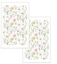 Набор полотенец для кухни ARDESTO Spring flowers 38х63см, 2шт, 100% хлопок, белый