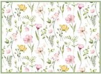 Коврик для сушки посуды ARDESTO Spring flowers 38x51см, 100% полиэстер, белый