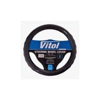 Чехол на руль VITOL M черный (VLCU-1409009 M)