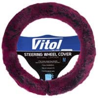 Чохол на руль VITOL M пурпур. (VLOD-F101 BK/PRL M)