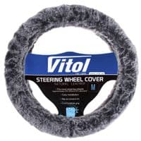Чехол на руль VITOL M сир (VLOD-F101 WH/D.GY M)