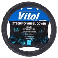 Чохол на руль VITOL M чорн (VLOD-NPU892 BK M)