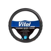 Чехол на руль VITOL M черный. (VLU-1909339 BK M)