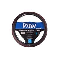 Чехол на руль VITOL M черный (VLU-2402001 M)
