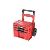 Ящик для инструментов на колесах, 20", 520*440*660, SYSTEM PRO Cart Plus Drawer 3 Red, SKRWQCP2PD3CZEPG001, QBRICK