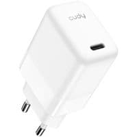 Зарядний пристрій 1xUSB 30W, (GaN, 1хUSB-C, QC+PD 3.0, вилка ЄС, для iPhone 12) , Cudy