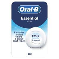Зубна нитка Oral-B Essential Floss Невощена 50 м (8006530046152)