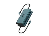 Хаб 2E USB-С > 3xUSB-A/2xUSB-C PD/2хHDMI/VGA/jack3.5/microSD/SD/Ethernet, 0.15 м, сосново-зеленый
