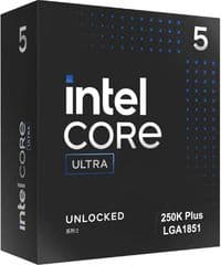 Процесор Intel Core Ultra 5 250K Plus (LGA1851), Box, 18x3.3 ГГц (Turbo Boost 5.3 ГГц, 18 потоків), Intel Graphics, AI Boost, L3 30Мб / L2 30Мб, Arrow Lake, 3 нм, TDP 125 Вт / 159 Вт (BX80768250K)