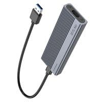 Карман HOCO HB47, 2,5, пластиковый корпус, интерфейс USB3.1 SATA, Gray