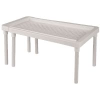 Этажерка VIOLET HOUSE 6036 Полочка раздвижная WHITE 18*35/62*18 см (6036 WHITE 18*35/62*18 см)