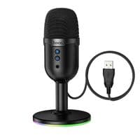 Микрофон настольный HOCO L25 Bright (USB-A) Black