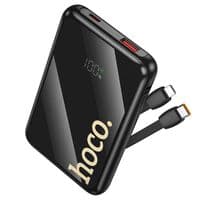 Зовнішній акумулятор HOCO Q37 Graceful 22.5W+PD20W Power Bank with 2 cables(10000mAh) Black