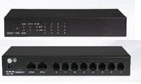 Шлюз VoIP Fanvil GA100-8T, порт FXOx8, LAN FEx2, 8 каналов голосовой связи, Mini USB x1