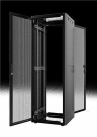Шафа MIRSAN 19", 46U, GTN, перфоровані двері, 800x1000 мм, максимально 1000 кг, чорна