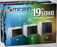 Шафа MIRSAN 10", 6U, SOHO, 306x300 мм, максимально 30 кг, чорна