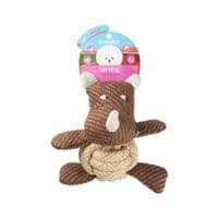 Игрушка для собак MISOKO&CO Бегемот с веревкой 17.5 см (HANYT133742)